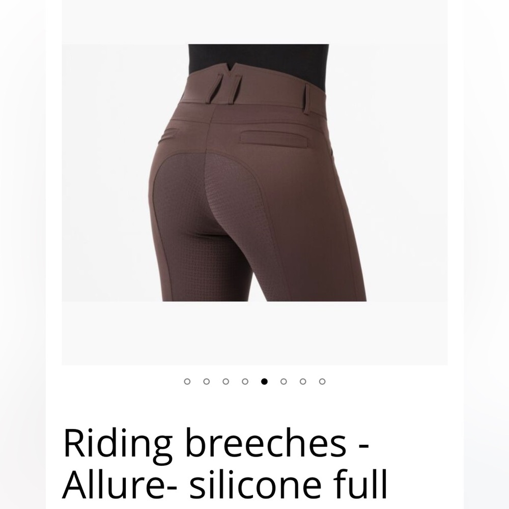 HKM Allure full seat silicone riding breech brown
